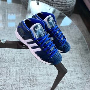 Vintage Adidas Pro Model Sneaker Model 2G Basketball Collegiate Athletic Sz 11